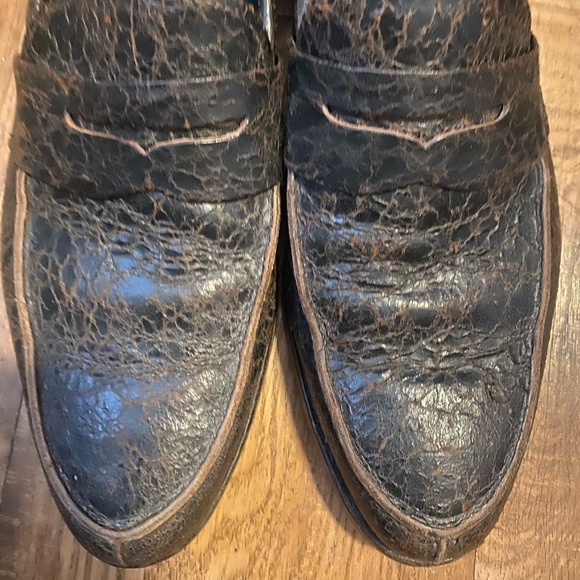 Allen Edmonds Modesto Brown Distressed Leather Loafers US Size 9.5 D main image 4